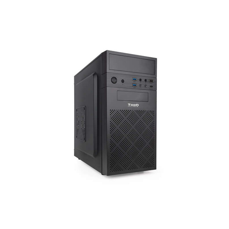 Boîtier mini tour Tooq Micro-ATX/Mini-ITX - Lecteur 3,5", 2,5" pris en charge - USB3.0, 2.0, Ventil. 120 mm incl.